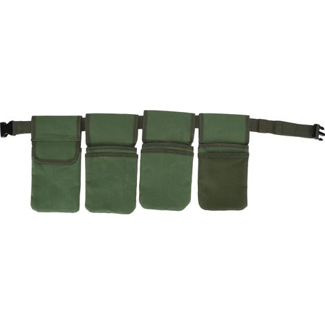 Sacoche ceinture porte-outils de jardin en toile robuste, sac de rangement pour hommes et femmes. (1/5)