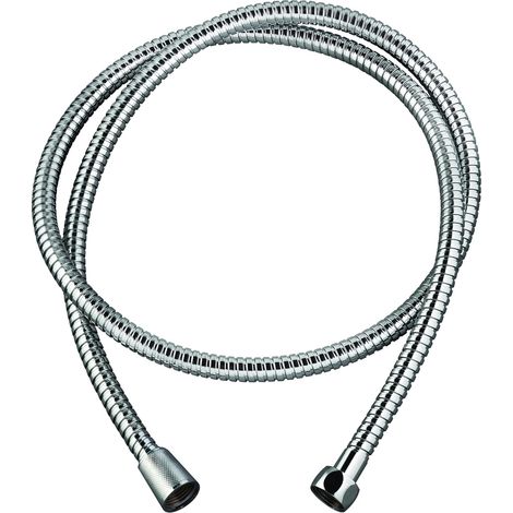 Metall-Duschschlauch – 1 Stück – Verchromter Edelstahl – Hohe Widerstandsfähigkeit und sichere Verriegelung – Modernes Badezimmer – 1,50 m (1/4)