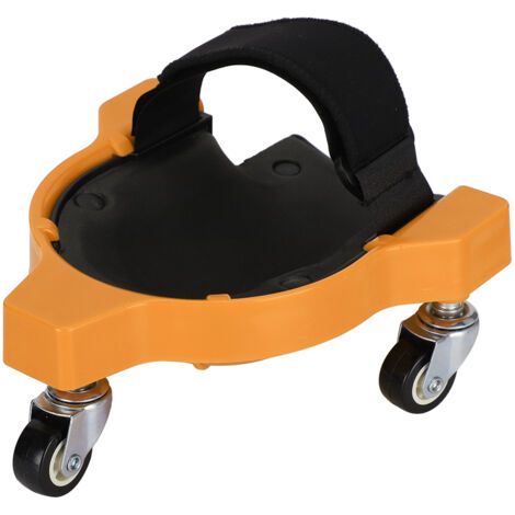 BUNTHAUS Genouillère coulissante multifonctionnelle, roue universelle permettant d'économiser du travail, genouillère pour le travail du bois (jaune) (1/5)