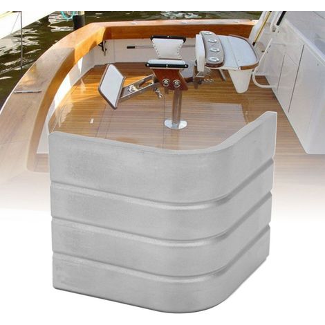 Winkelendkappen für Bootspontons aus Aluminiumguss für abgerundete 90°-Winkel. Höhe: 79 bis 81 mm. Oberer Durchmesser: 79 bis 81 mm. (1/5)