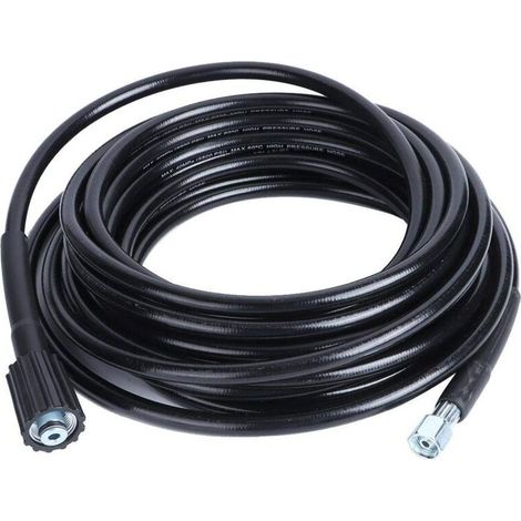 Tuyau pour Nettoyeur Haute Pression, Tuyau de Nettoyage à Filetage M14xM22 10 m, Garage Industriel pour Entreprise de Nettoyage de Voiture (1/5)