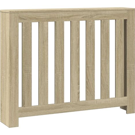 Copritirradiatore moderno con scaffale decorativo 104 x 20 x 82 cm in legno ingegnerizzato rovere Sonoma 020049818