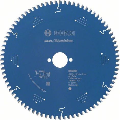 Lame de scie circulaire pour aluminium 235 x 30 x 1,8mm 80 dents - BOSCH EXPERT - 2608644107
