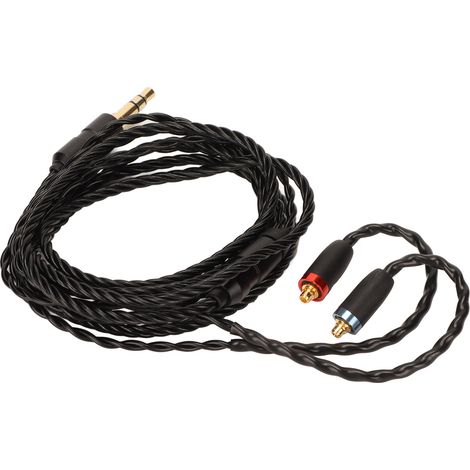 Câble de remplacement pour écouteurs MMCX, compatible SE215 SE315 SE425 SE535 SE846, noir, câble audio OFC (1/5)