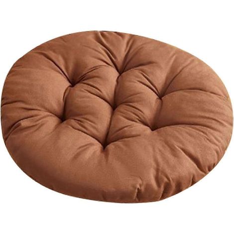 Coussin de chaise rembourré et respirant, accessoire polyvalent et doux pour chaises de jardin et salon.-Light Coffee