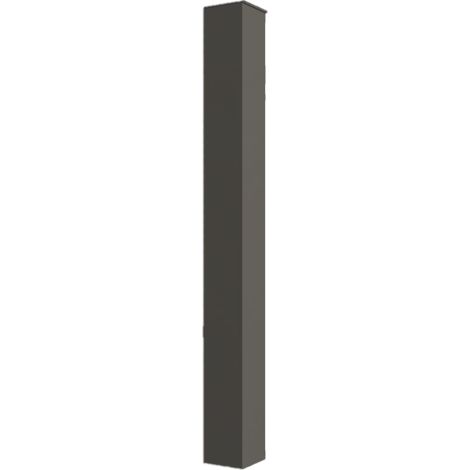 Poteau support aluminium sur platine H1300 mm Dimensions poteaux 120 mm x 120 mm Couleurs Gris quartz (RAL 7039)