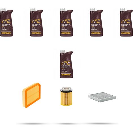 Kit tagliando 3 FILTRI e 6L OLIO compatibile con Mercedes CLA (C118-W118-X118) 220 Hybrid 140kw Dal 2023 (1/4)