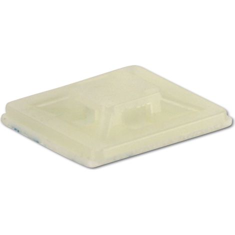 Support de fixation autocollant KSS polyamide 6.6, naturel, L=21,8, l=21,8, 1 pièce