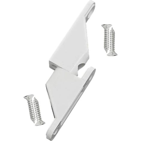 (A-Chine continentale) Charnière plate en acier et plastique, charnière pliante, charnière amovible pour moustiquaire en alliage d'aluminium, quincaillerie de porte pour rénovation domiciliaire (1/5)