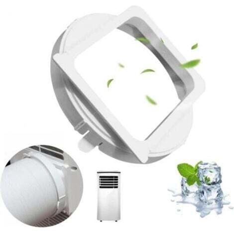 Raccord d’échappement pour climatiseur mobile – Ø 150 mm – Adaptateur flexible avec collier de serrage – Lot de 1 (1/4)