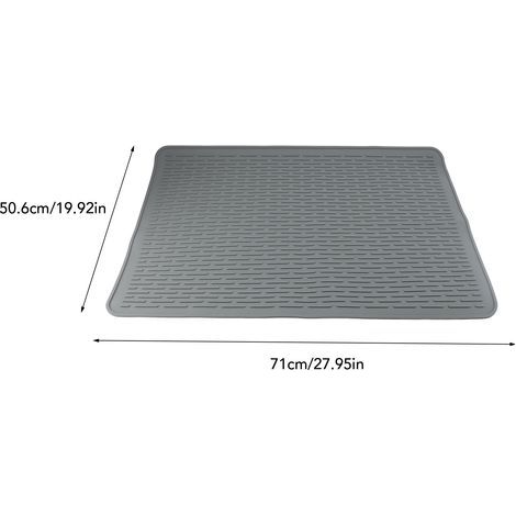 XL Grey Silicone Protective Mat for Ceramic Hobs – Waterproof, Scratch-Resistant, and Dishwasher Safe (1/4)