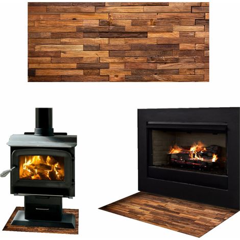 CHIMENEA DE CRISTAL TEMPLADO BASE DE CRISTAL DIMENSIONES 52x40cm GRÁFICOS PARQUET (1/5)