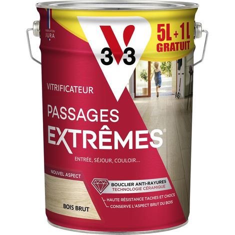 Vitrificateur Passages extrêmes® V33 Aspect bois Brut 5L + 20%