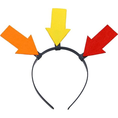 Serre Tete Fleche,Bandeaux Accessoires Cheveux Rigolos En Tissu Forme Flèche,Bandeaux Fantaisie Pour Fête,Serre-Tête Décorations D'halloween Bandeau Flèche,Cheveux De Flèche Avec D'anniversaire (C) (1/5)