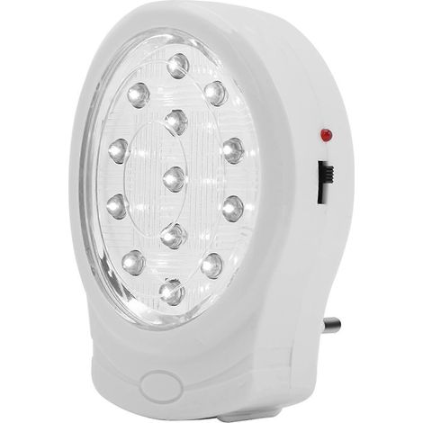 Lampe de secours rechargeable pour la maison, automatique en cas de panne de courant, lampe de secours incendie (1/5)