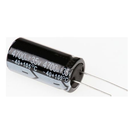 Condensateur RS PRO 4700µF, 35V c.c. (1/2)