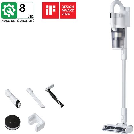 2 en 1 Aspirateur Balai Vertical et Aspirateur à Main, Sans Fil et Sans Sac, Avec 3 Accessoires - Nilfisk S1 Home Plus