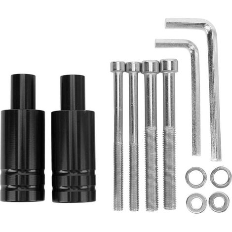Paire de supports de projecteur de moto, Support de fourche inférieur pour XMAX 300 400 125 250 NMAX155 noir (1/5)