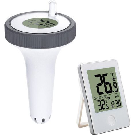 Thermomètre de piscine sans fil pour piscine, jacuzzi ou baignoire à glace (1/5)