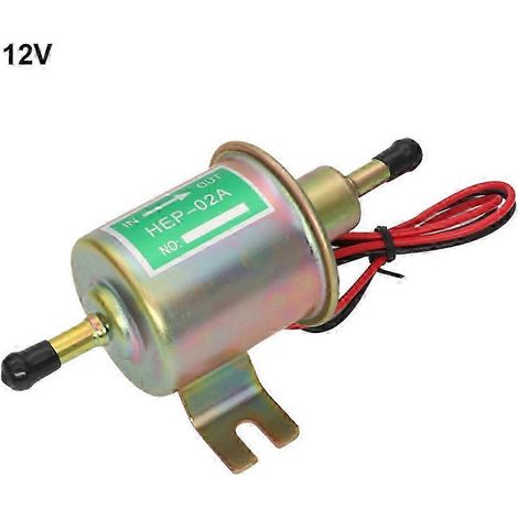 12/24V Elektrische Kraftstoffpumpe HEP-02A Universelle Inline-Niederdruckpumpe für Benzin und Diesel (1/2)