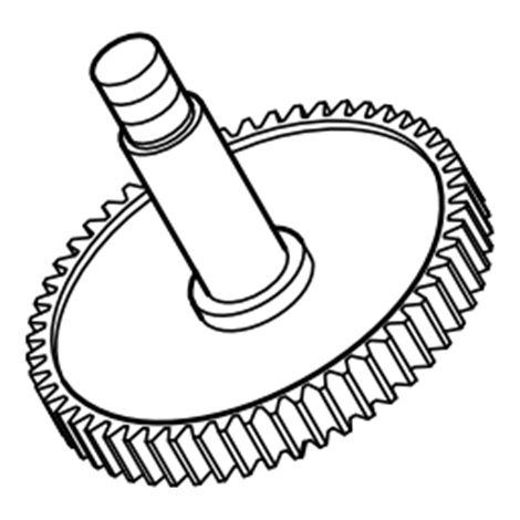 Ingranaggio Z54 per abbacchiatore Lisam Swing originale