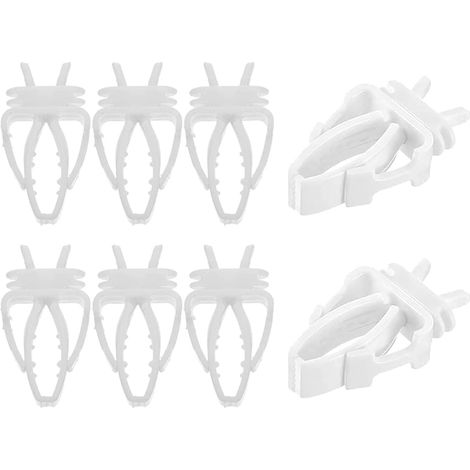 Clips de fixation pour mangeoires de cage à oiseaux, lot de 8 clips en plastique pour mangeoires de cage à oiseaux, clips pour légumes pour perroquets, calopsittes, perruches et petits animaux (1/5)
