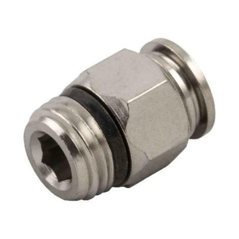 Raccord rs pro vernickeltes Messing 4 mm zu Uni 1 8 männlich 10 Stk