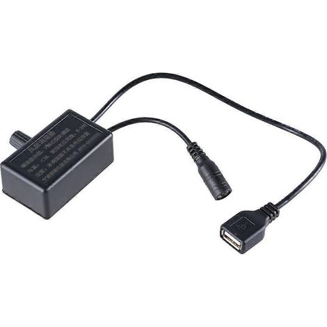 Contrôleur de vitesse de ventilateur USB, sortie USB femelle, régulateur réglable pour ventilateur de radiateur.