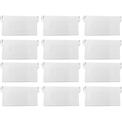 Accessoires pour Stores Verticaux Poids de Remplacement pour Stores Verticaux Blanc en PVC, Lot de 12 Pièces Faciles à Installer pour Lattes Cassées (1/5)