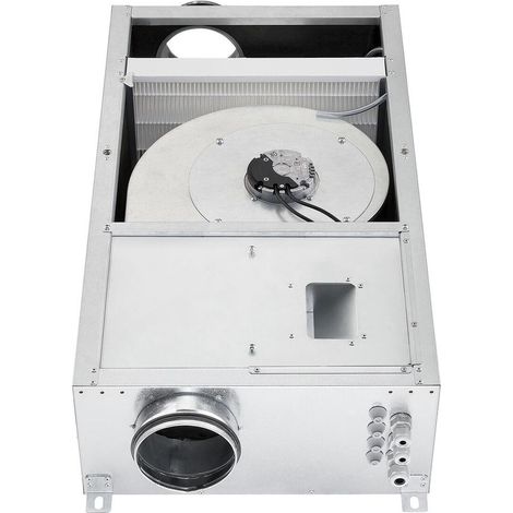Helios ALB EC 125 EH Außenluft-Box mit E-Heizregister und Luftfilter, 445m3/h, Motor/Heizung 1-PH 230V