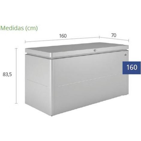 Arcon Metalico Biohort Lounge Box 160 Cofre- Baul De Jardin (1/5)