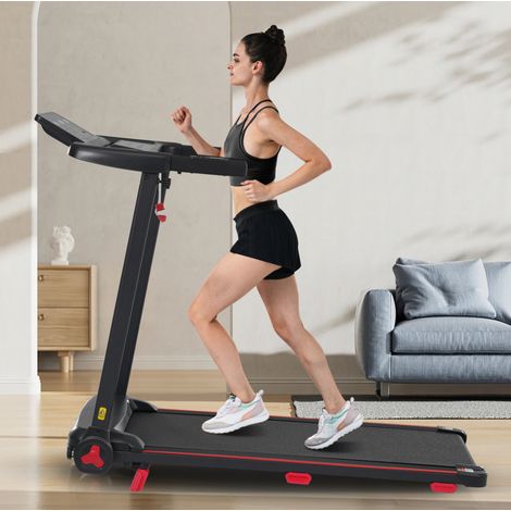 Tapis de course électrique pliable, inclinaison 8 %, 3,0 CV, 14 km/h, 120 kg (1/5)