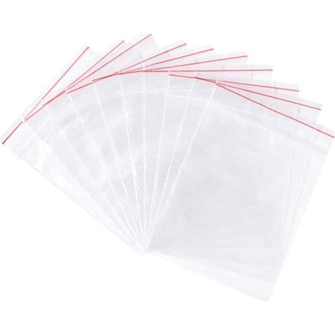 Sachets Zip - 4 x 6 cm - Transparent - Réutilisables - Étanches - Lot de 300 (1/5)
