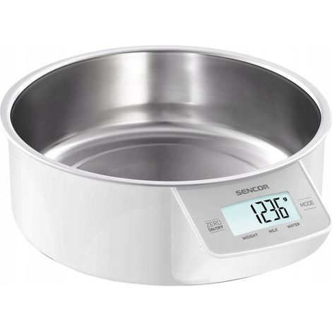 Báscula de cocina Sencor sks 4030wh capacidad 5 kg acero inoxidable (1/2)