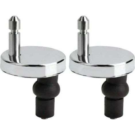 2 set Universal Toilet Seat Bolts and Screws, Toilet Seat Hinge Quick Release Top Hinge Fixings, Easy to Install- Toilet Seat Replacement Parts Kit (1/5)