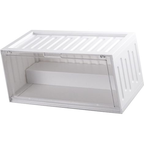 Boîte de rangement pour figurines, protection anti-poussière, vitrine pour figurines miniatures, porcelaine transparente blanche (1/5)