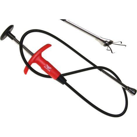 2 in 1 pinza flessibile per artigli/artigli di sollevamento/strumento di presa (sistema di pressione a molla) con sollevatore magnetico ad anello, 94 cm, extra lungo (1/4)