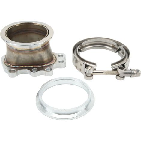 3PCS Turbo Fangement Adaptador de sellado fuerte a prueba de golpes de 8 pernos compatible con Garrett T25 T28 GT25 GT28 de 3 pulgadas -Crezuo (1/4)