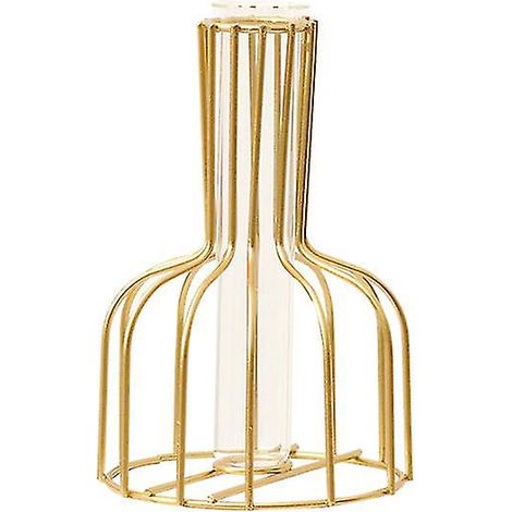 Nordic Ins Ornement de vase hydroponique doré en fer forgé (1/5)
