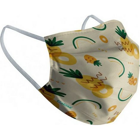 Masque en tissu hygiénique réutilisable 10-12 Ans Ananas