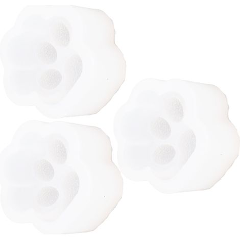 Moule en silicone pour empreinte de patte de chat effet miroir diamant, résine époxy cristal, moule pour empreinte de patte de chat effet strass sable mouvant en résine époxy. (1/5)