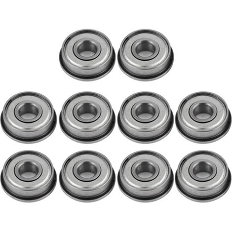 10 Pièces F608Z Roulements à Bride en Acier Blindés-faible Bruit, Longue Durée de Vie-pour équipements Mécaniques, Instruments électriques, Jouets, Portes et Fenêtres