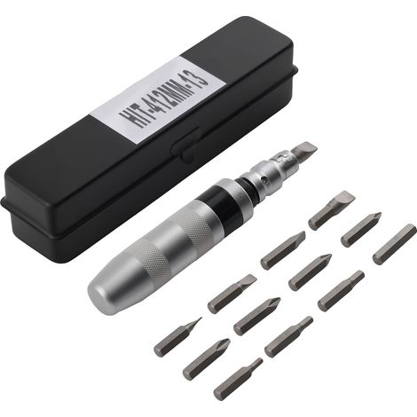 Jeu de douilles pour visseuse à choc, taille 1/2 pouce, 13 pièces, acier chrome 40CR, design à entraînement carré, compatibilité avec les outils électriques standards (1/5)