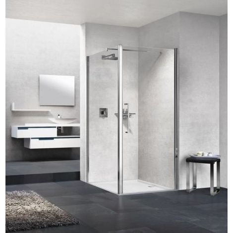 Panneau latéral Young 2.0 F1B 117-119x200cm ESG argent transparent