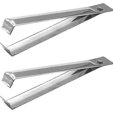 Ensemble de 2 pinces à arêtes de poisson en acier inoxydable, outil pour retirer l'ail, antirouille, pour peler l'ail (1/5)