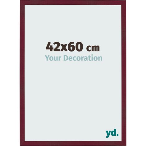 yd. - Cadre photo 42x60 - Vin Rouge Patine - MDF - Bologna