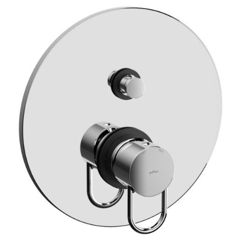 Paffoni Joker Serie JK015CR Unterputz-Brausebatterie mit Druckknopf-Umsteller Verchromt - Messing (1/2)