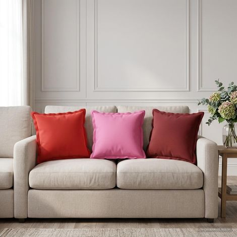 Housse de coussin 2 pc HOUTEN Rouge 35 x 35 cm Polyester (1/5)