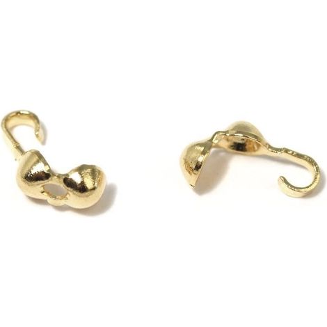 RAYHER - 8 PEZZI - CALOTTA DA SCHIACCIARE Ø3MM - COLORE ORO