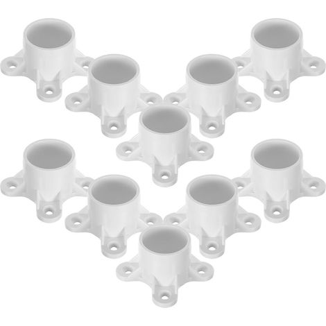 Embouts de pieds de table à bride en PVC, durables et résistants, utilisés pour soutenir les meubles, 10 pièces par paquet. (1/5)